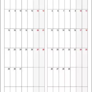 Calendário Janeiro, Fevereiro 2024