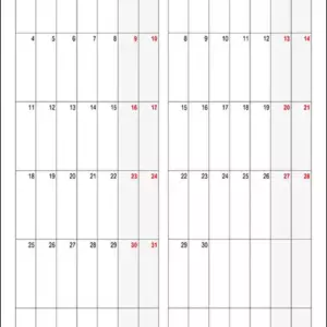 Calendário Marco, Abril 2030