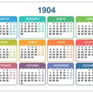 Calendário 1904