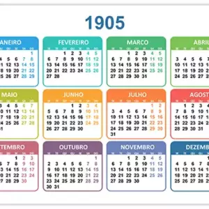Calendário 1905