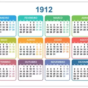 Calendário 1912