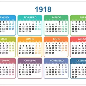 Calendário 1918