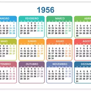 Calendário 1956