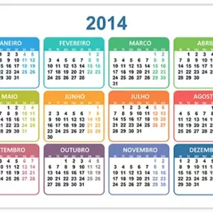 Calendário 2014 Calendário 2014