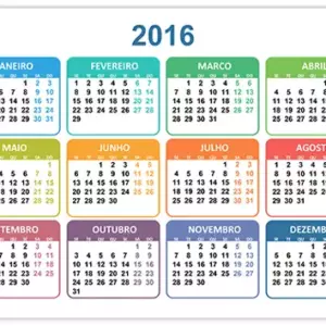 Calendário 2016 Calendário 2016